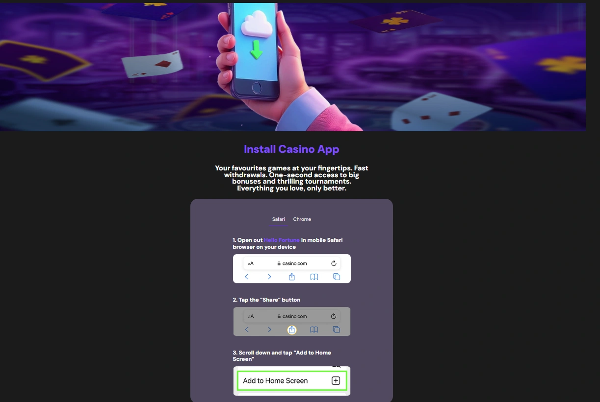 Hello fortune casino app