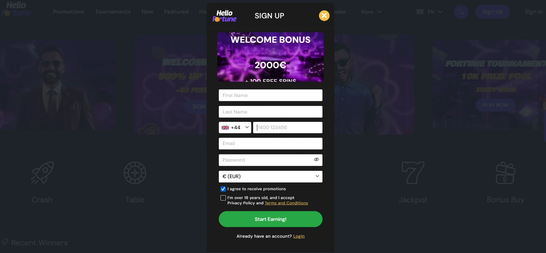 Hello fortune casino registration 